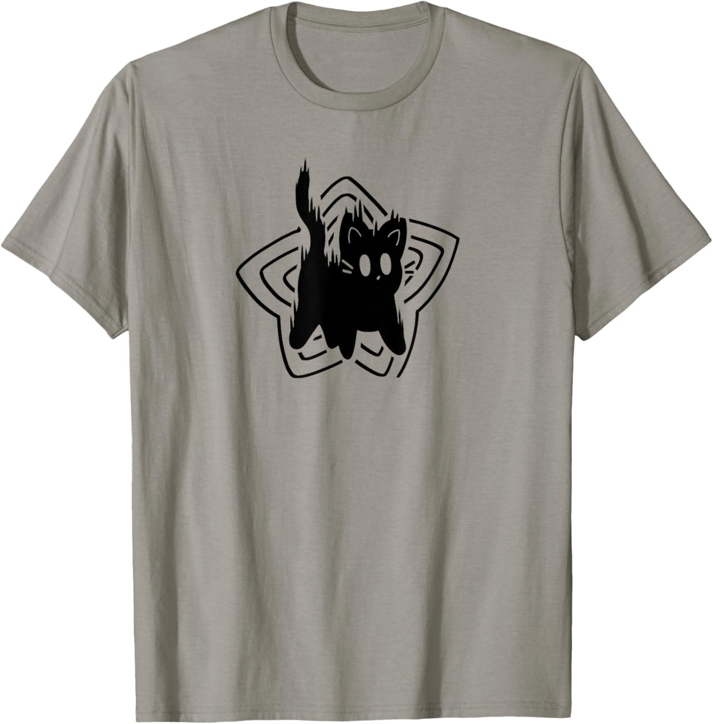 Y2K 90s Cute Scary Scared Cat Tomcat T-Shirt