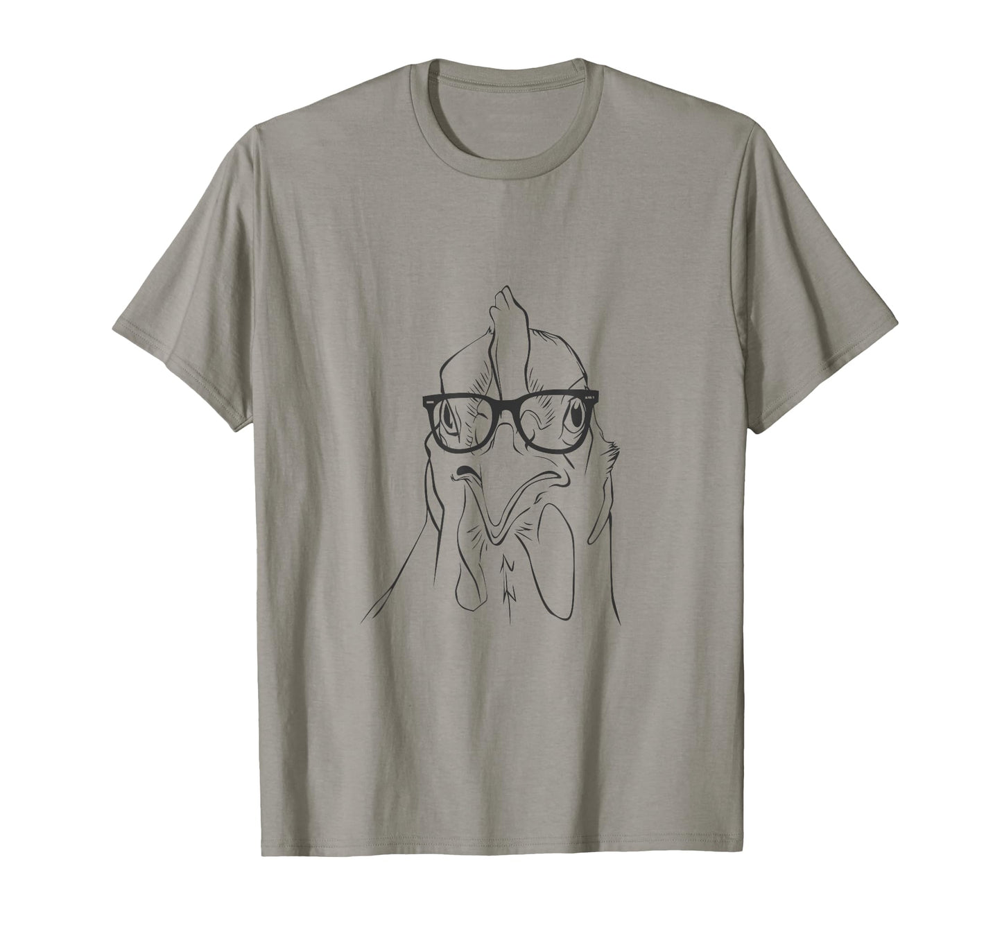 Vintage Hipster Chicken Spectacles Rooster Eye Glasses Gift T-Shirt