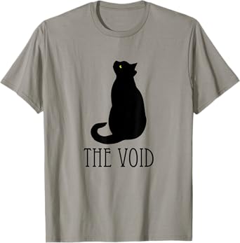 Black Cat The Void Funny Yellow Eye Kitty Cat Mom Dad Men Women Kids T-Shirt