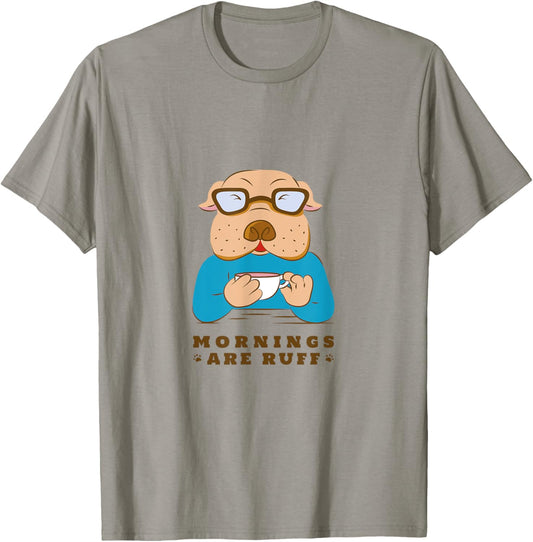 Cute Dog Animal Realistic Dog Lover Artistic for Men Women T-Shirt