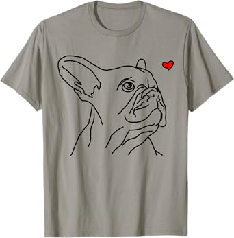 French Bulldog Love Frenchie Dog Mom Funny Girls Gift T-Shirt