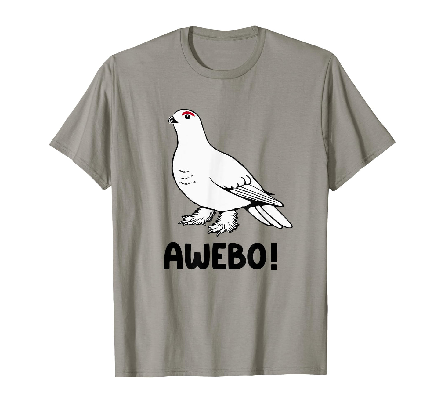 Awebo Meme Willow Ptarmigan Awebo Bird Funny Arctic Chicken T-Shirt
