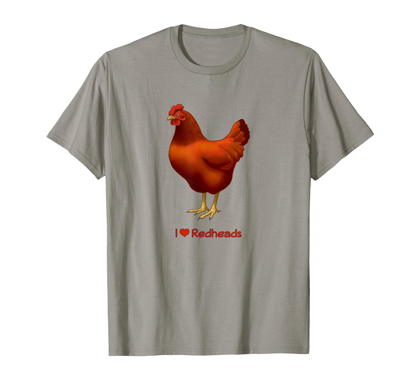 Funny I Love Redheads Rhode Island Red Chicken T-Shirt