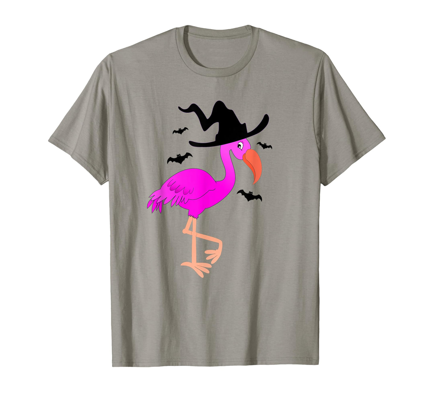 Flamingo Witch Halloween T-Shirt
