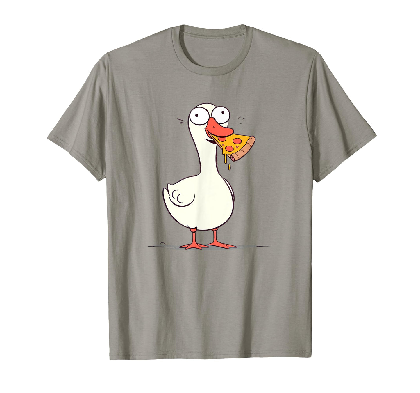 Funny Silly Goose Pizza Lover Goose Gift Foodie Silly Goose T-Shirt