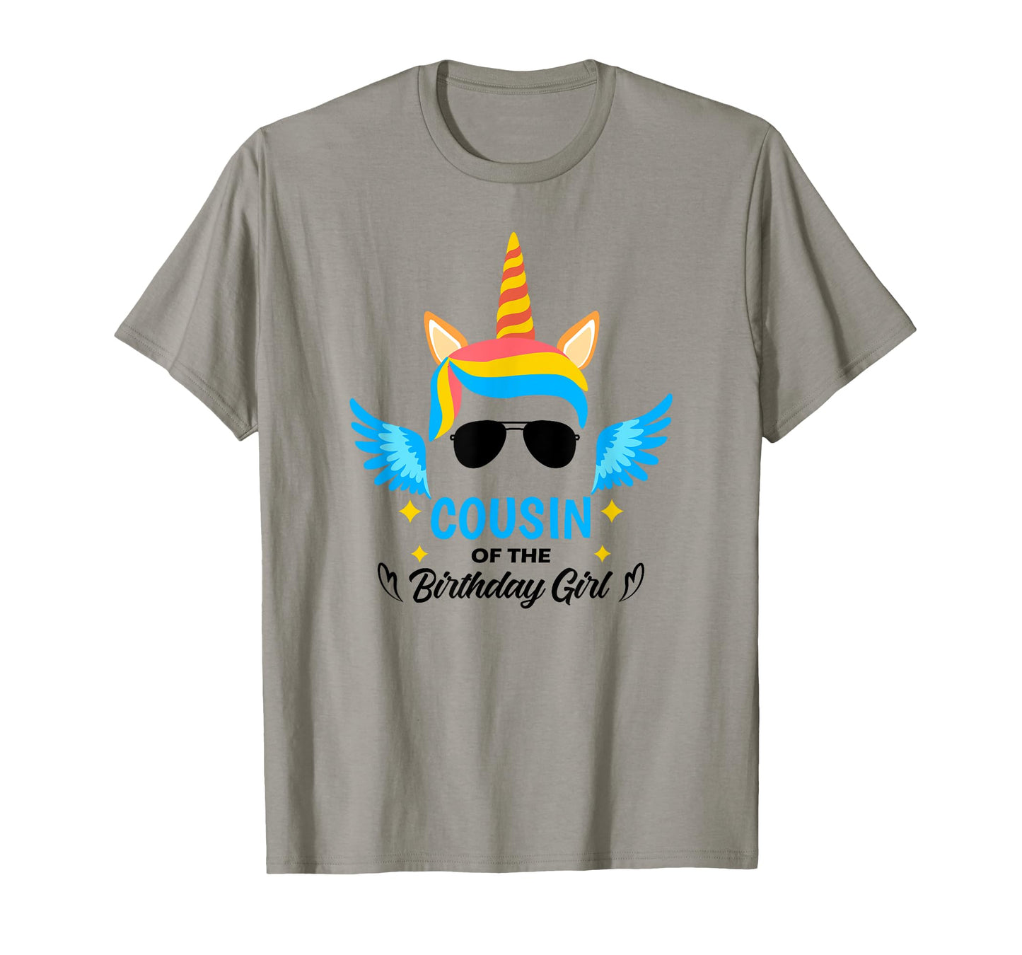 Cousin of The Birthday Girl Cousin Unicorn First Birthday T-Shirt