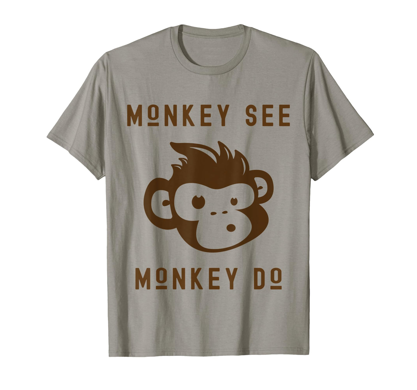Funny Monkey See Monkey Do Cute Adorable Primate Chimp T-Shirt