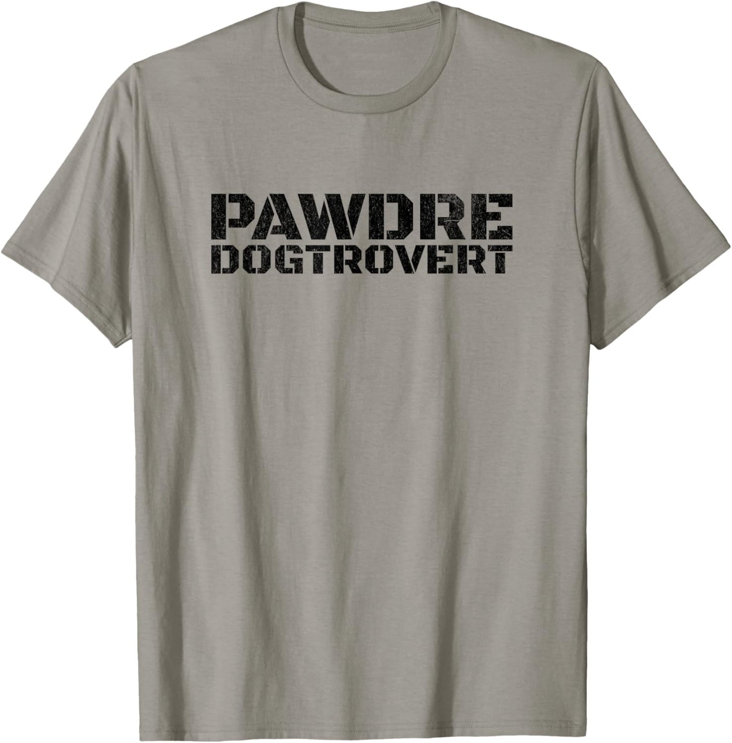 Funny Dogtrovert, Anti-social Dog Dad's club. Dog Father T-Shirt