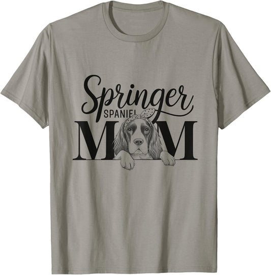 English Springer Spaniel Mom Dog Design For Women T-Shirt