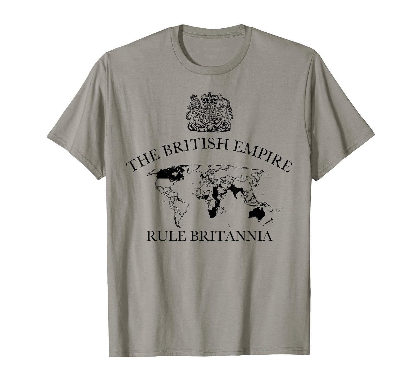 The British Empire map with coat of arms, heritage T-Shirt
