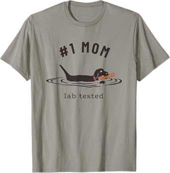 Black Lab #1 Mom - Labrador Retriever Owner Mother's Day T-Shirt