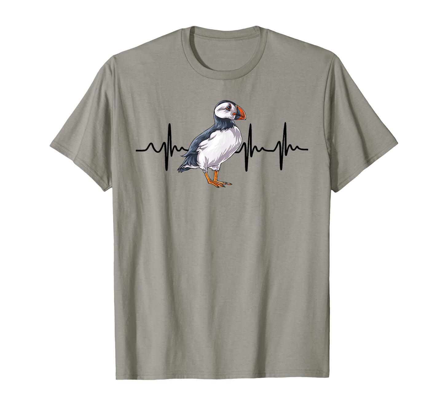 Heartbeat Puffin Bird T-Shirt Funny Animal Lover Gifts T-Shirt