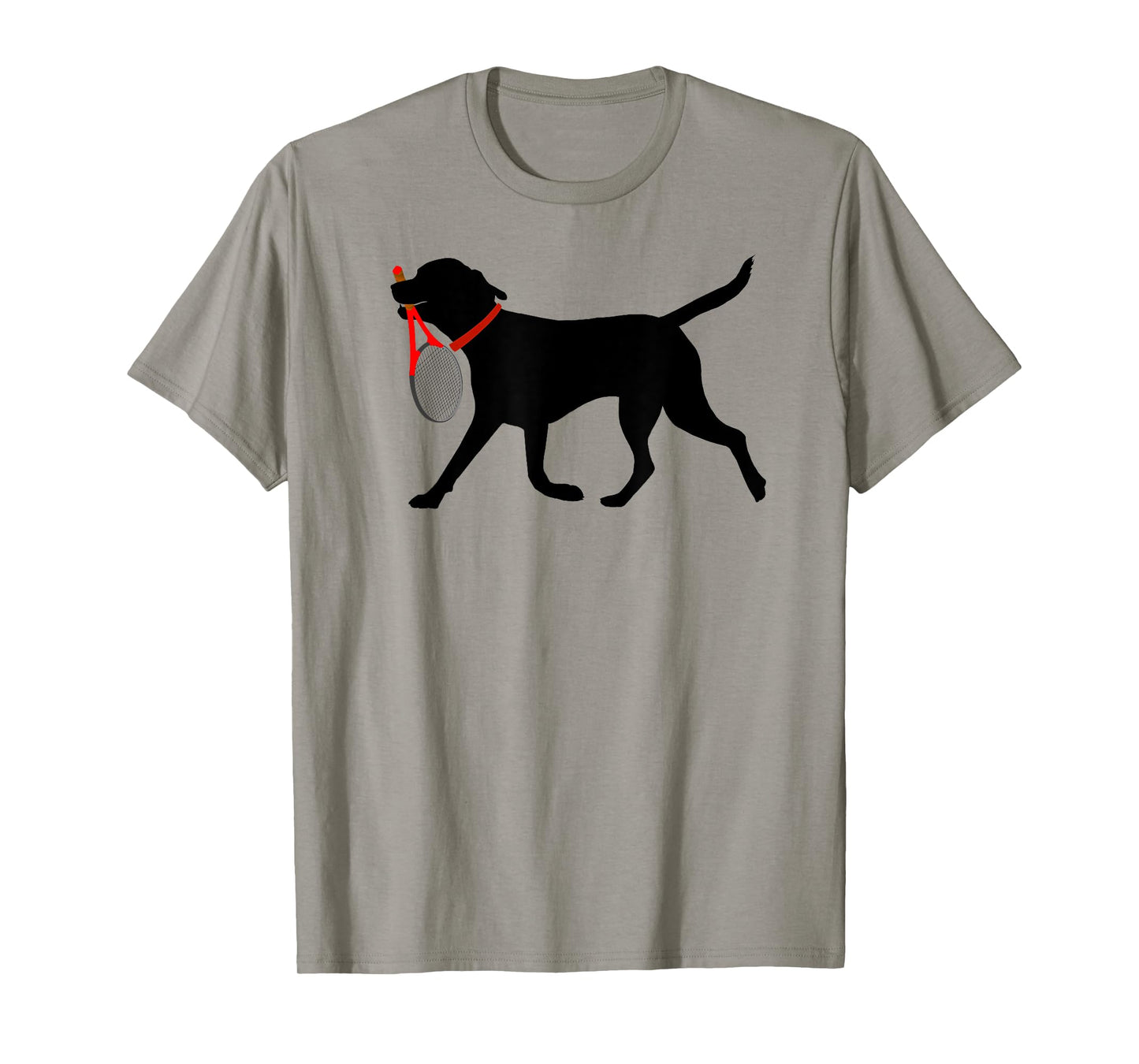 Tennis T shirt Labrador Fetch Tennis Racket Black Lab Shirt T-Shirt