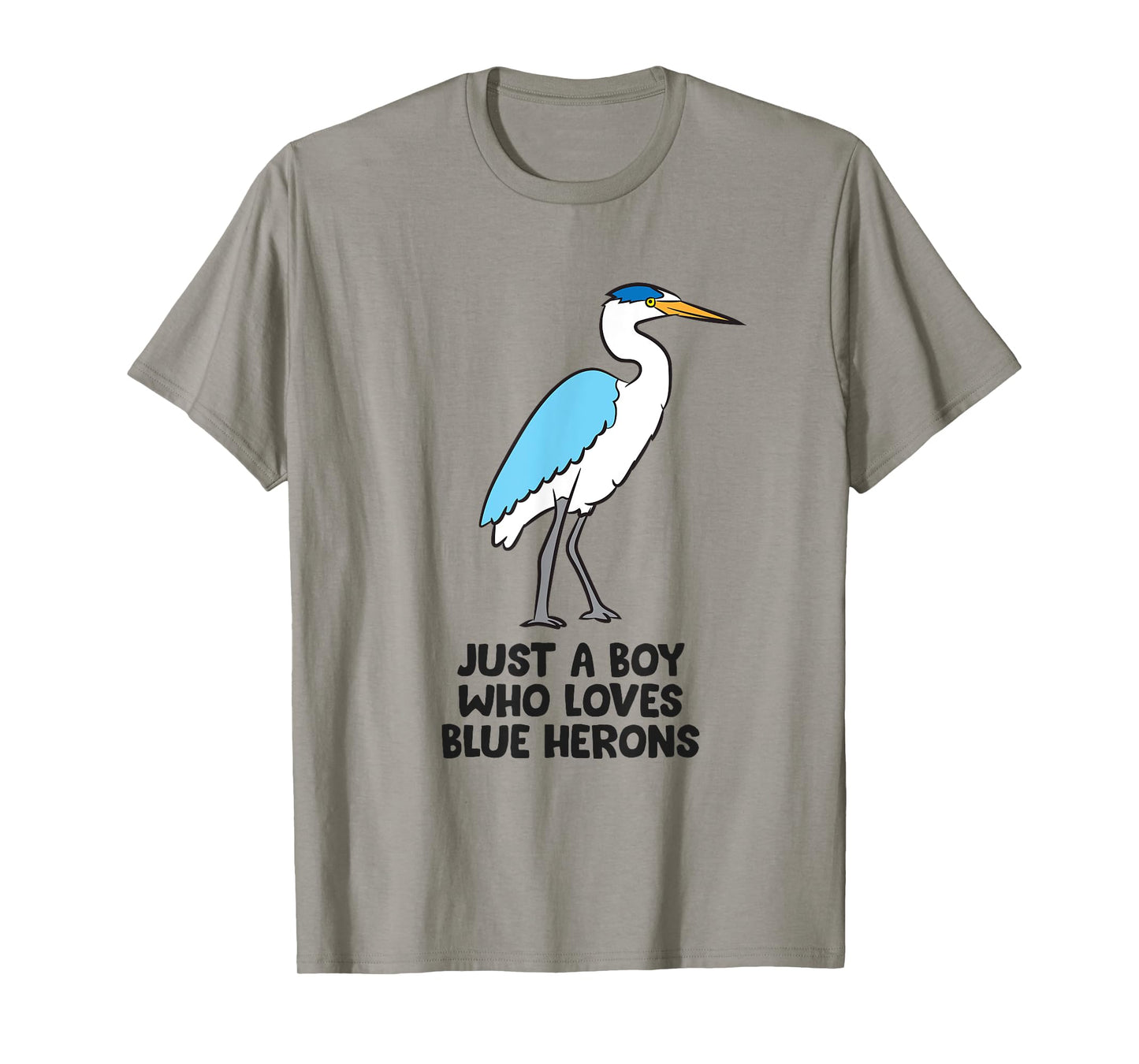 Just a Boy Who Loves Great Blue Heron Birds T-Shirt