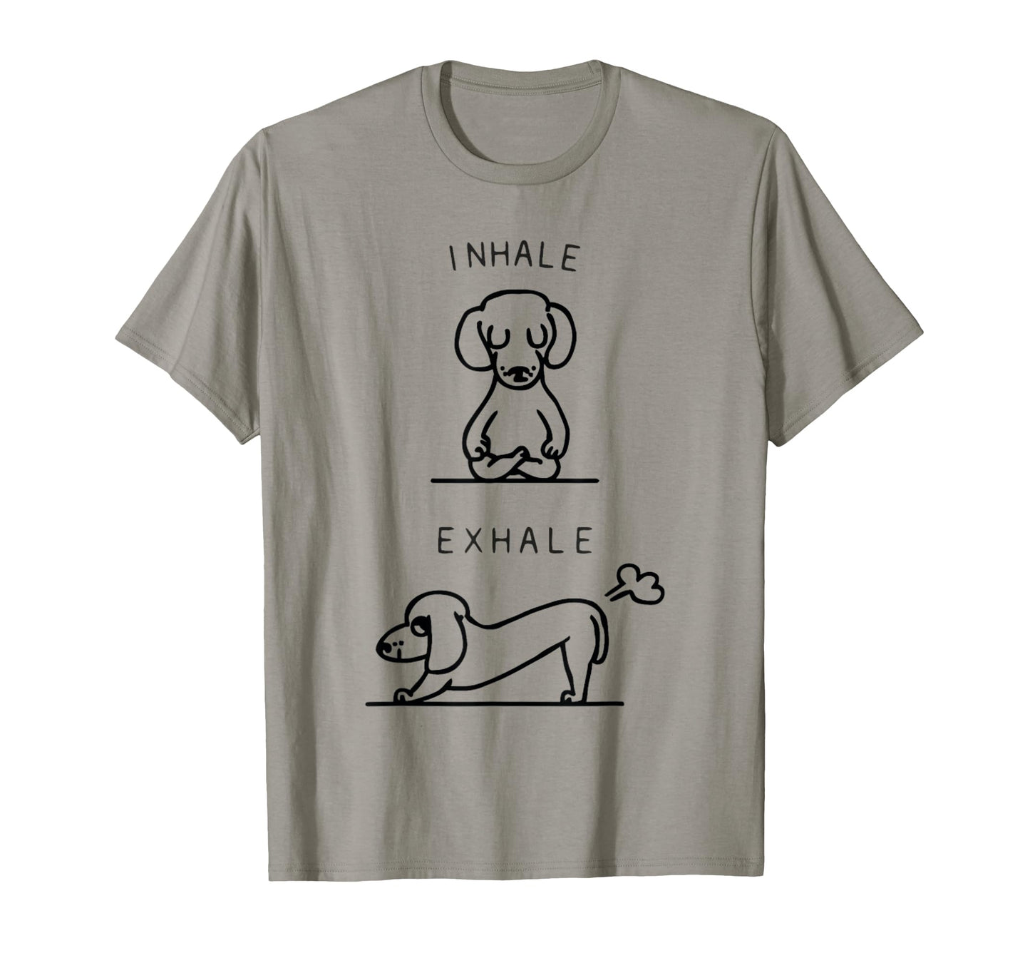 inhale exhale dachshund yoga T-Shirt