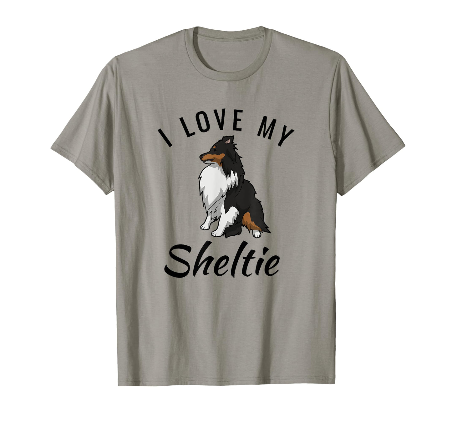 Adorable I Love My Sheltie Tri-color Sheltie Shirt Mom Gift T-Shirt