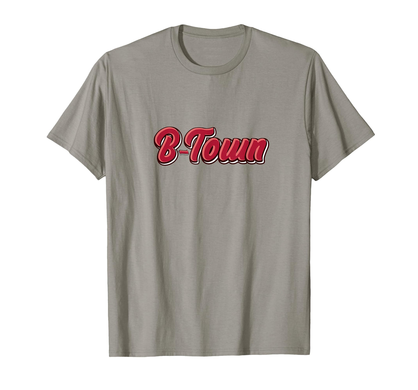 Red & White B-Town Bloomington Indiana T-Shirt