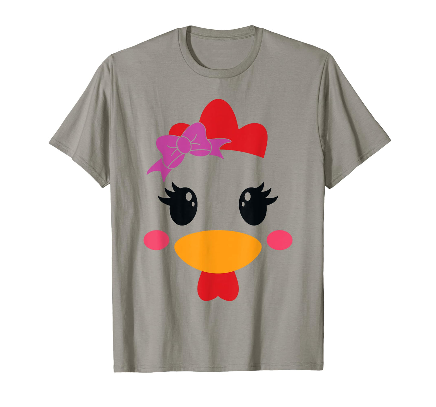 Chicken Costume Halloween Chicken Face Rooster Funny T-Shirt