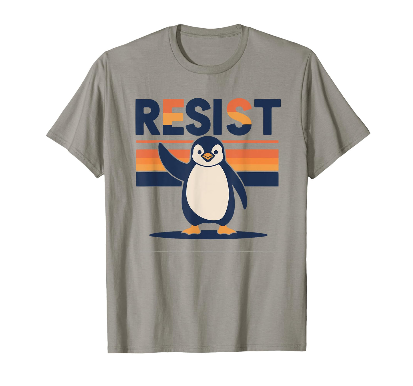 Resist Penguin Funny Protest Against Tariffs T-Shirt