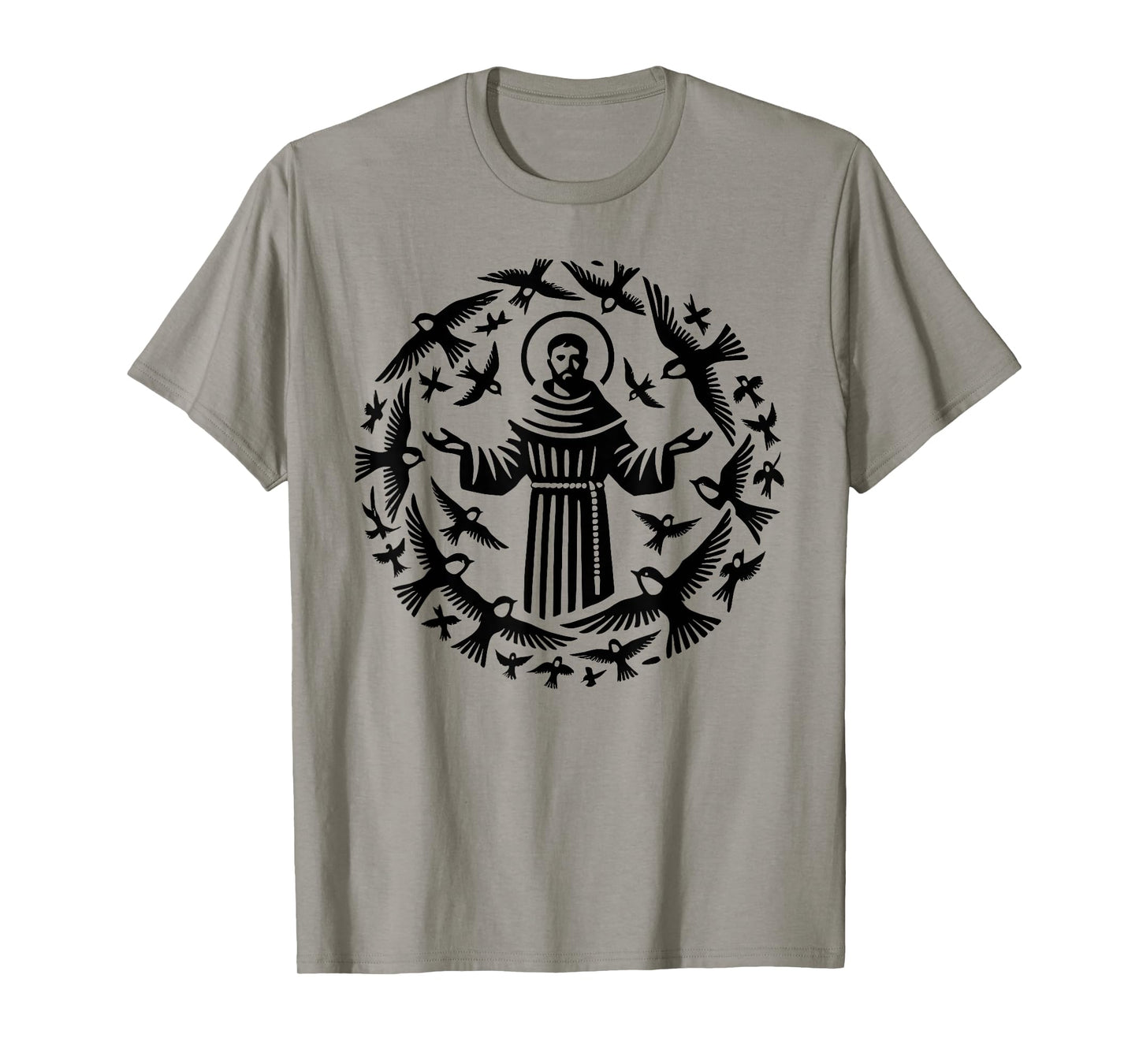 St Francis of Assisi Patron Saint of Animals Birds T-Shirt