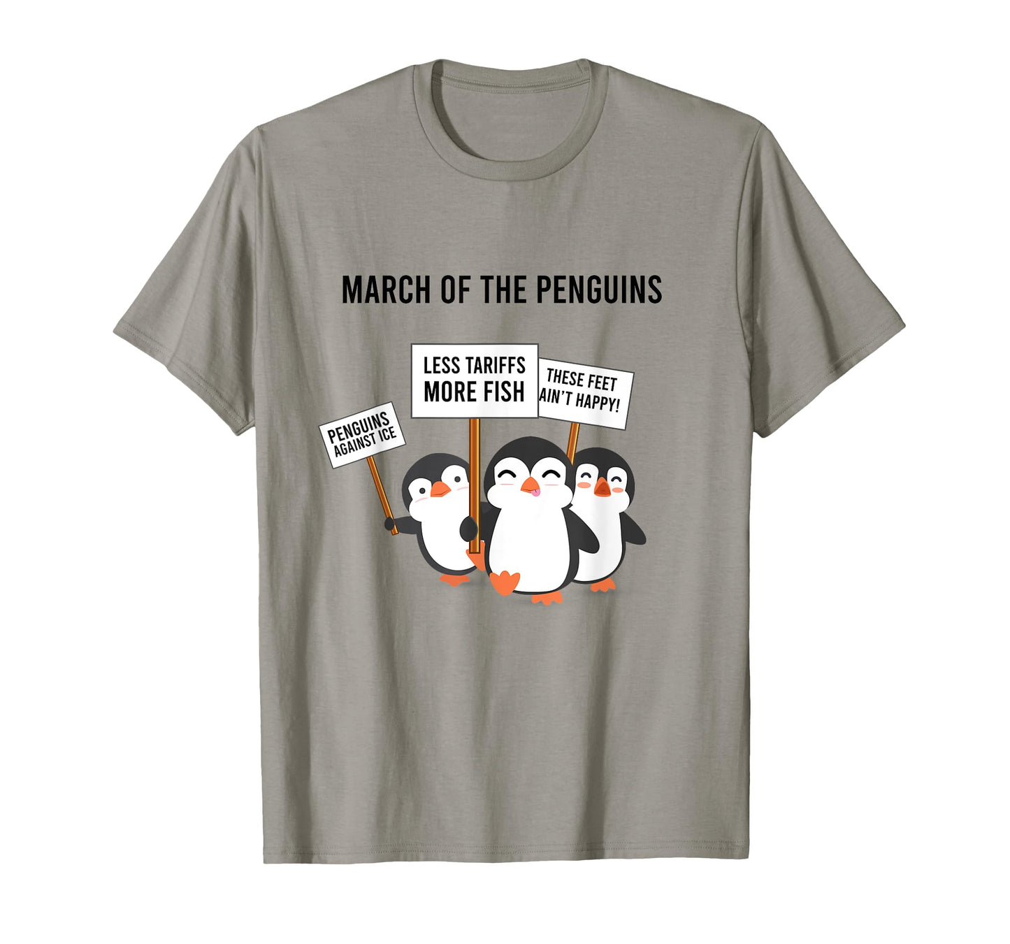 Penguins Protest March T-Shirt
