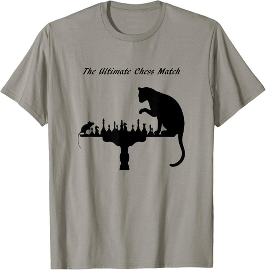 The Ultimate Chess Match Cat and Mouse T-Shirt