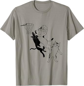 Cats Playing Basketball T-shirt T-Shirt