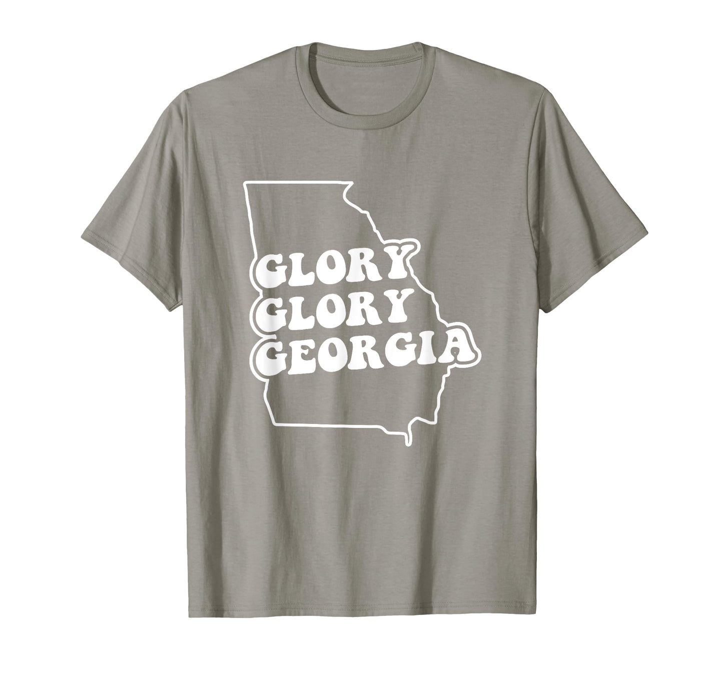 Georgia fans fight song, cute Glory white on red T-Shirt