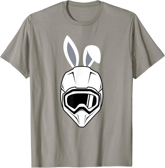 Bunny Ears Bike Helmet Happy Easter T-Shirt