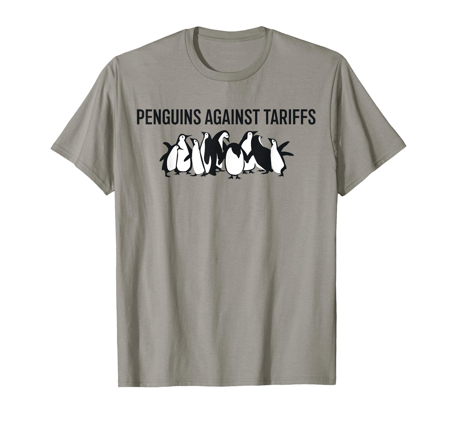 Funny Penguins Against Tariffs - No Tax for Penguins T-Shirt