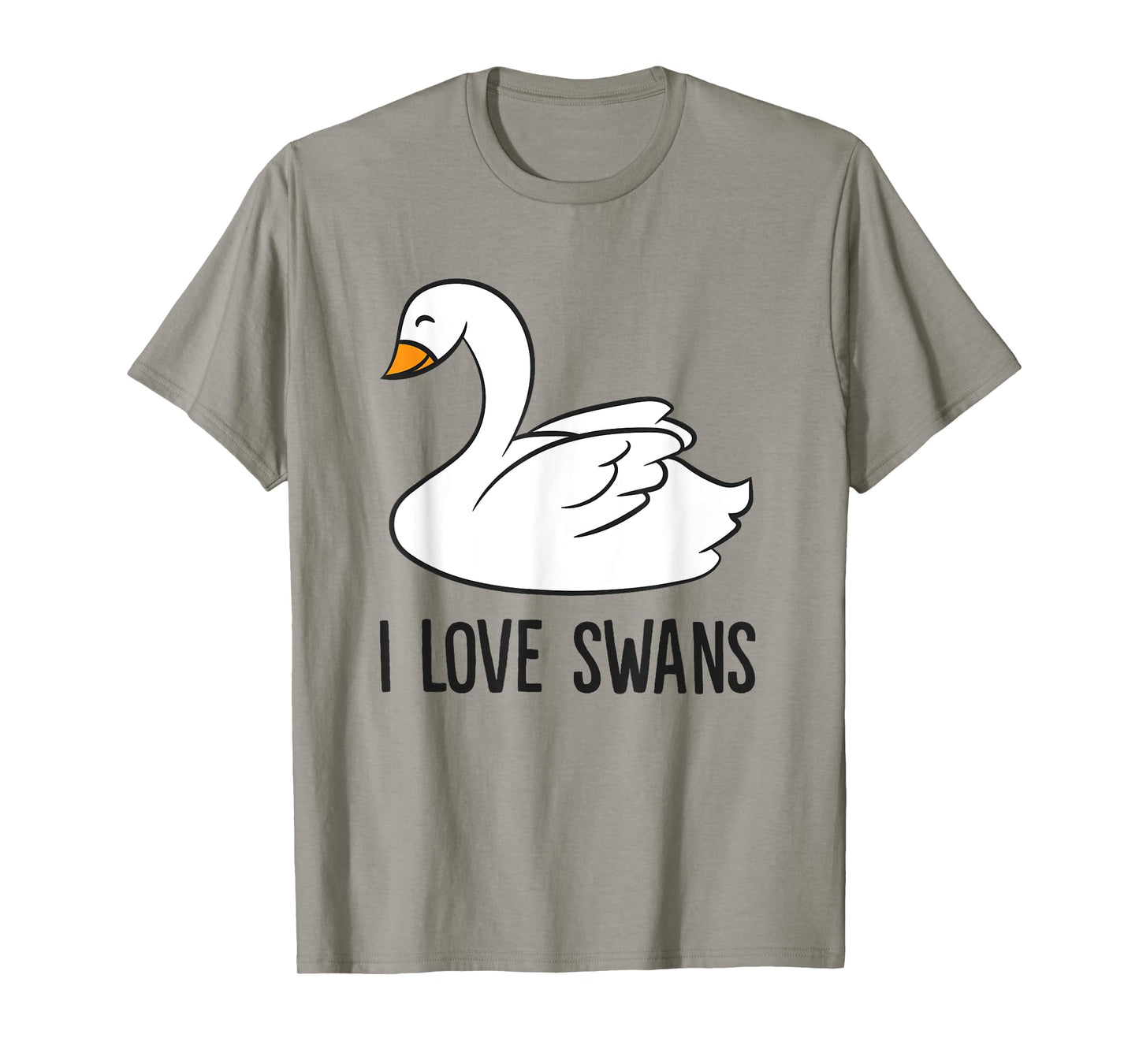 Cute Swan Drawing I Love Swans Love Swan T-Shirt