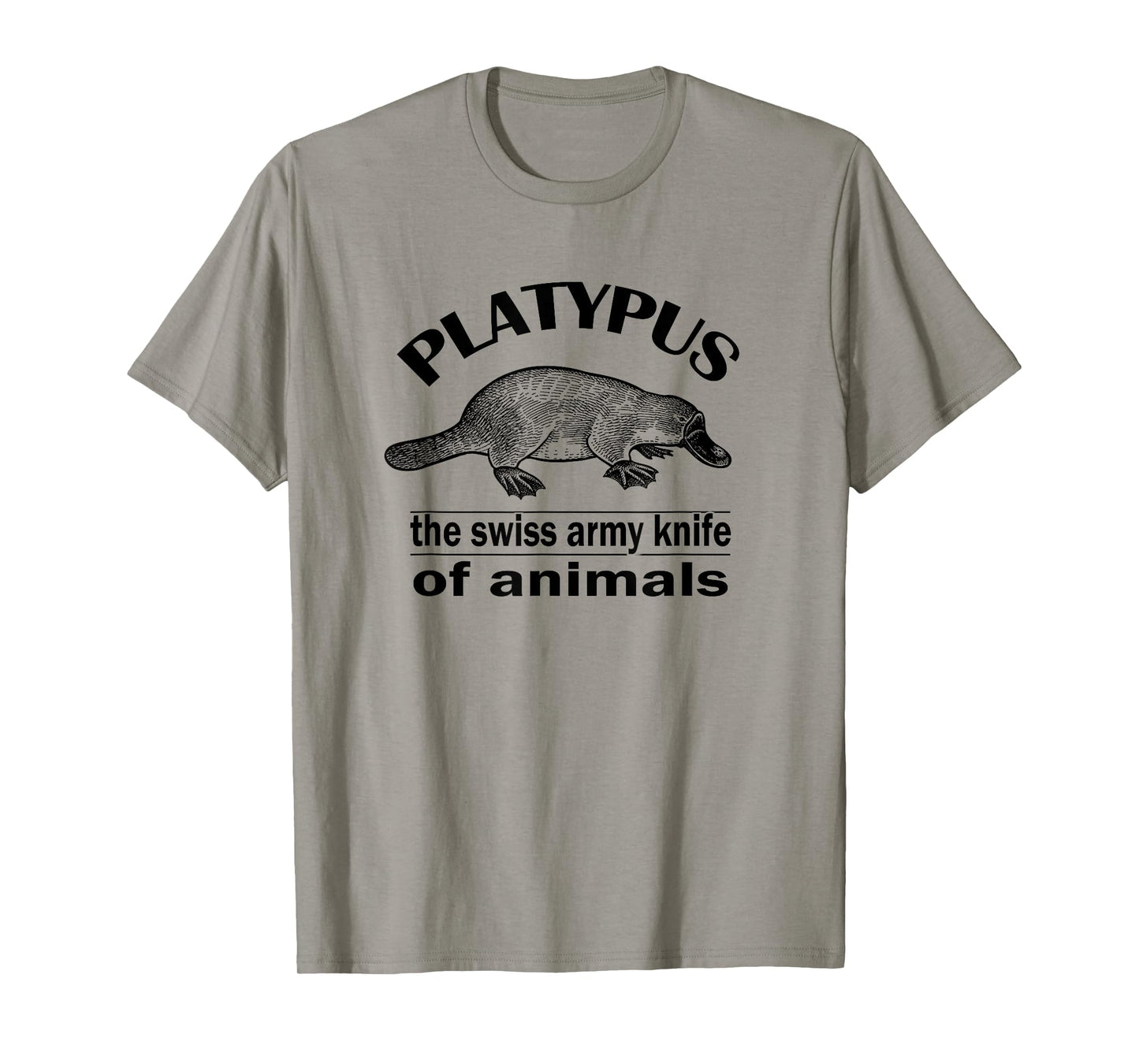 Retro Vintage Swiss Army Knife Platypus Lover T-Shirt