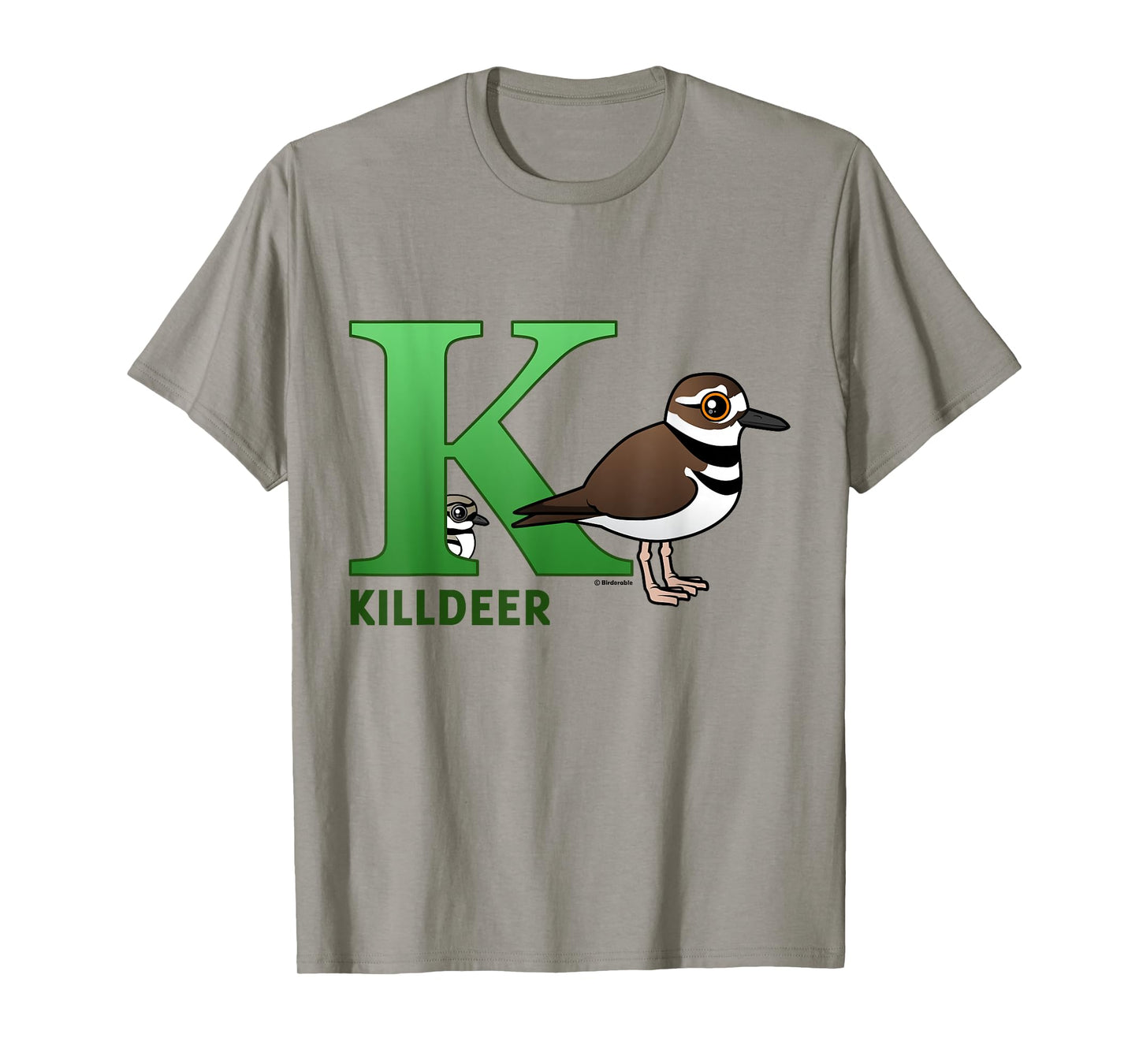 Cute K is for Killdeer Cartoon Alphabet Bird Gift Idea T-Shirt