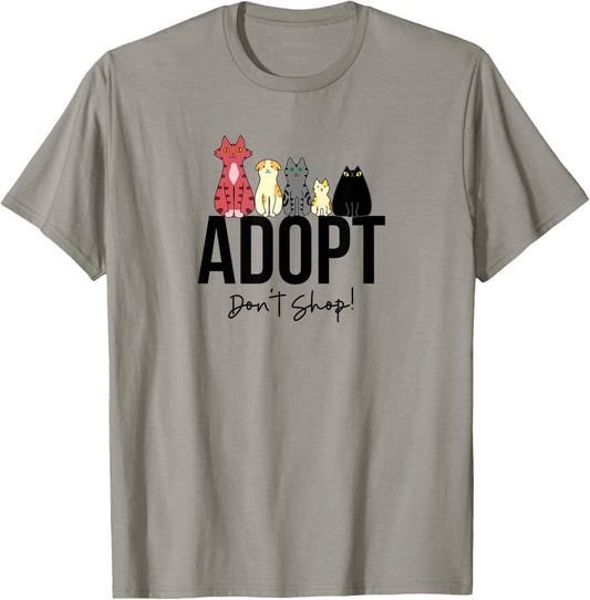 Adopt Don't Shop Cats T-Shirt
