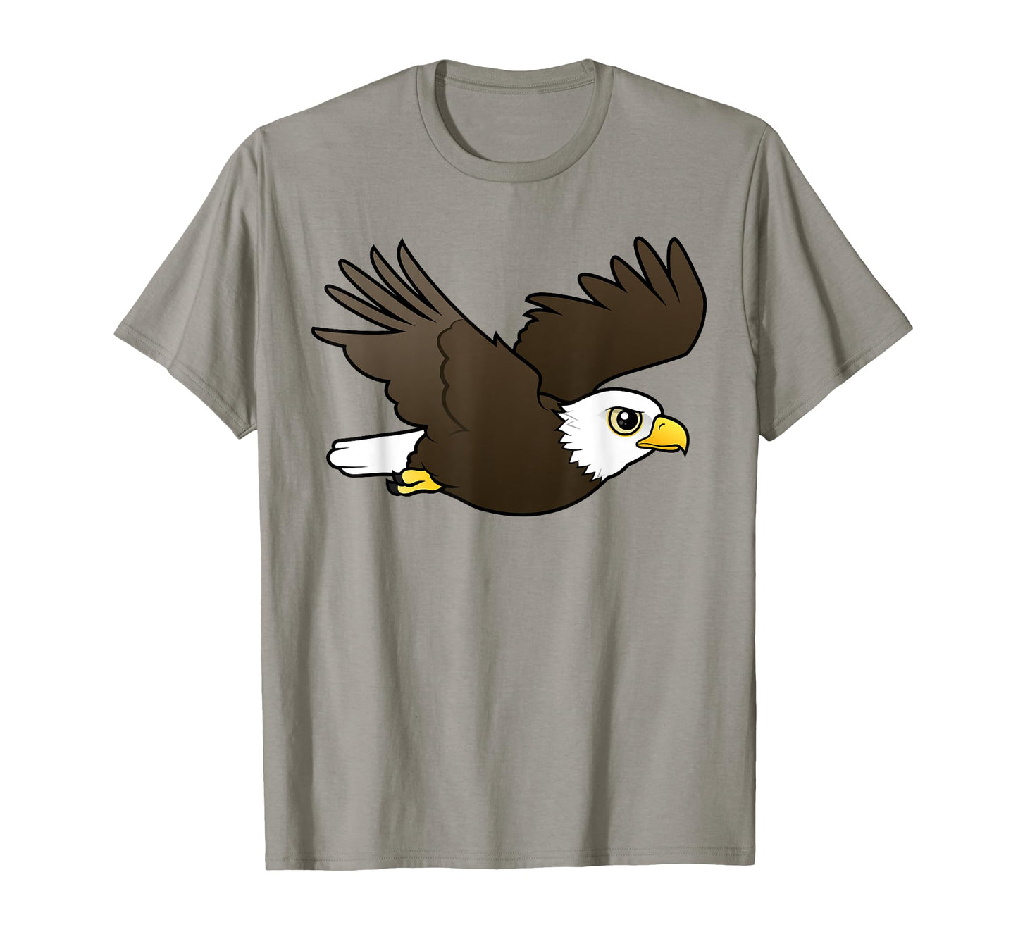 Cute Cartoon Bald Eagle in Flight Birdorable Bird of Prey T-Shirt