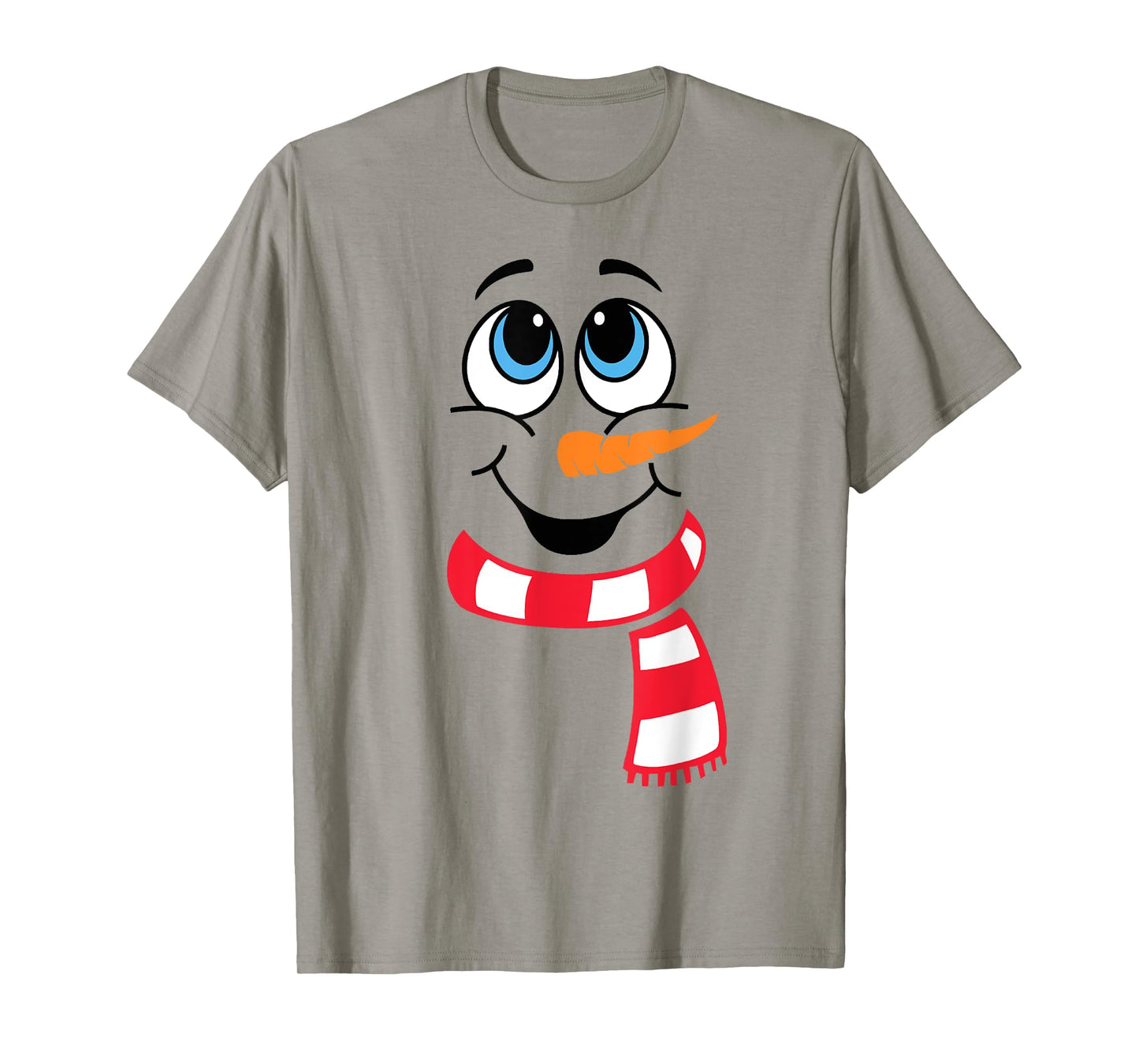 Funny Snowman Face Xmas Pajamas Merry Christmas Men Boys T-Shirt