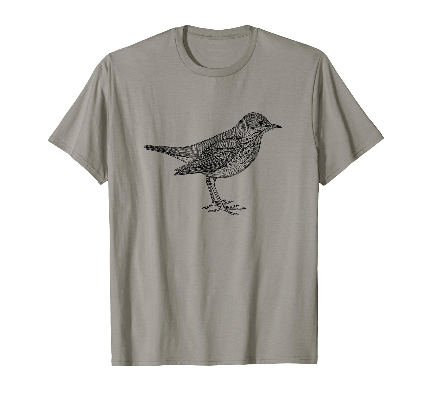 Hermit Thrush Bird Graphic Birdwatching T-Shirt