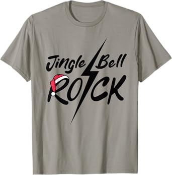 Jingle Bell Rock Rockin' Christmas Tree Retro Music T-Shirt
