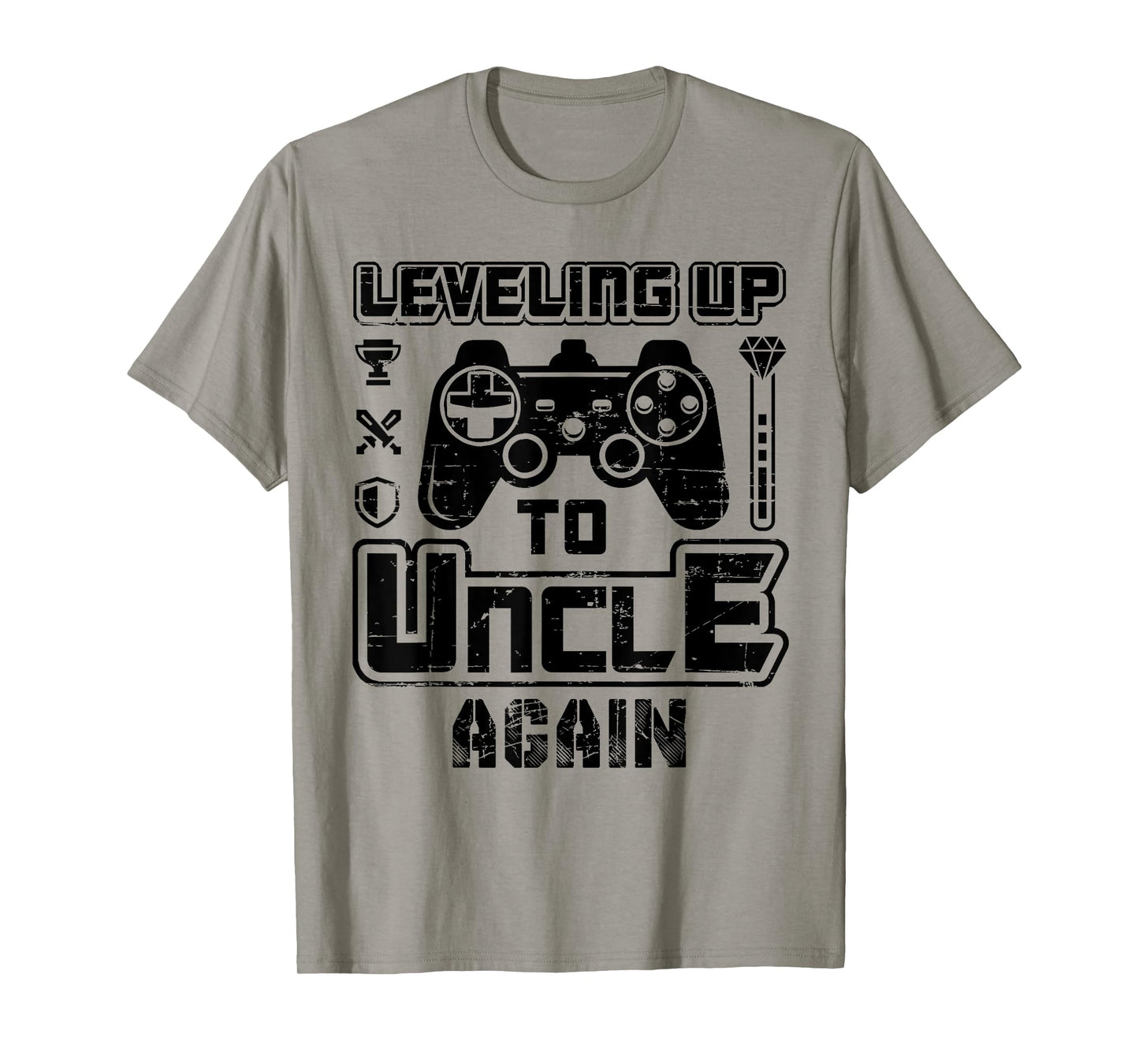 Leveling Up To Uncle Again Pregnancy Announcement T-Shirt