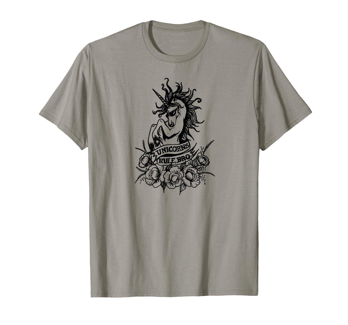 Unicorns Rule Bro Shirt, Fantasy, Tattoo Shirt, Magic Beasts T-Shirt