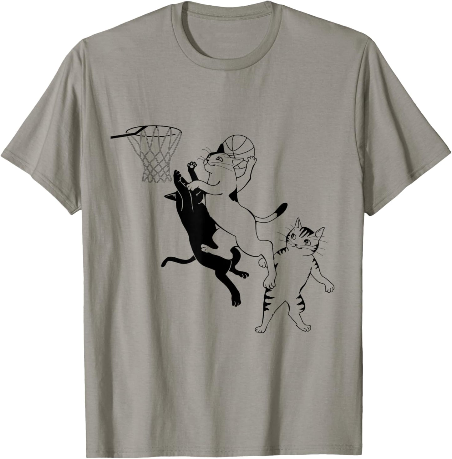 Cats Playing Basketball T-shirt T-Shirt