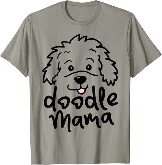Doodle Mama Mother's Day Golden Retriever Dog Mom Pet Lovers T-Shirt