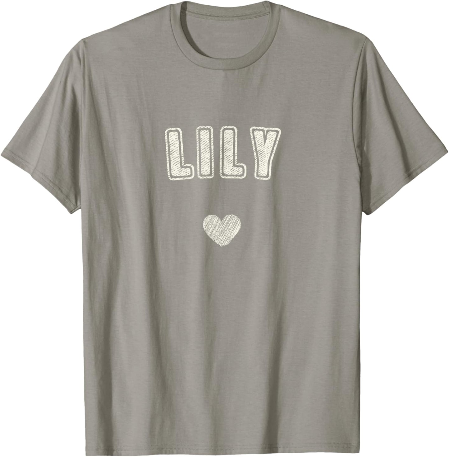 Lily Name Cute Heart Retro Love Lily T-Shirt