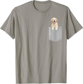 Dog in Your Pocket Golden Retriever puppy T-Shirt