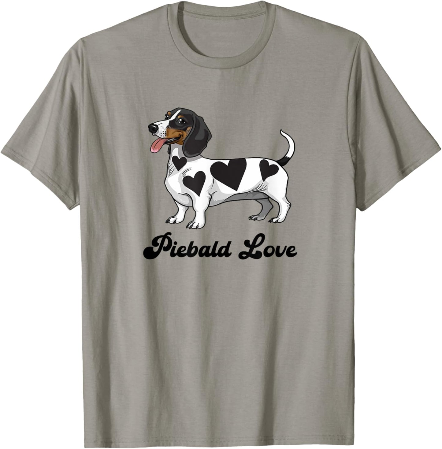 Funny Piebald Love Dachshund Lover T-Shirt