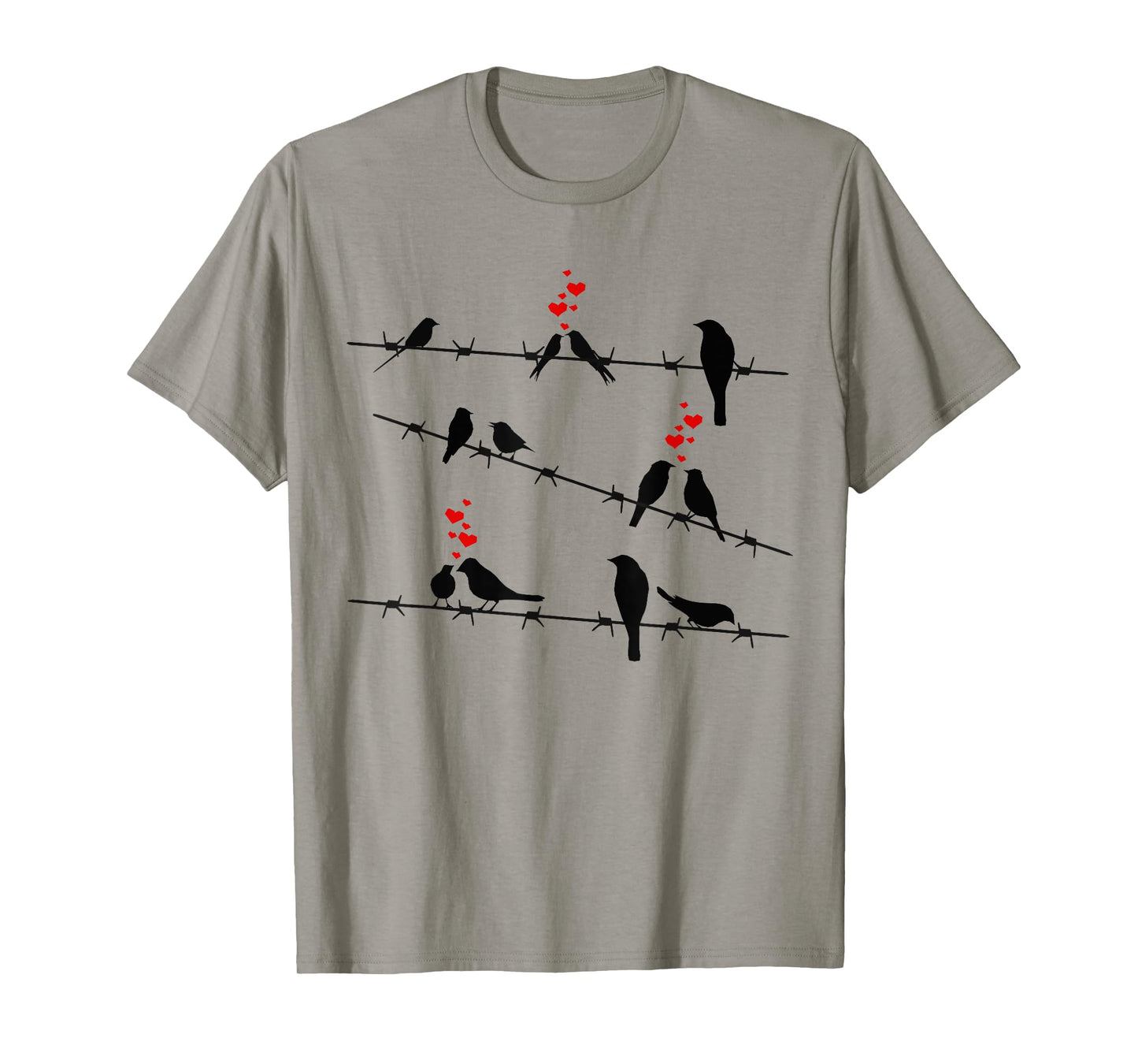 Cute Birds on a Wire T-Shirt