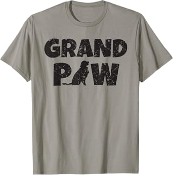 Golden Retriever Grandpa Grand Paw Shirt Dog Lover Grandpaw Men Women Kids T-Shirt