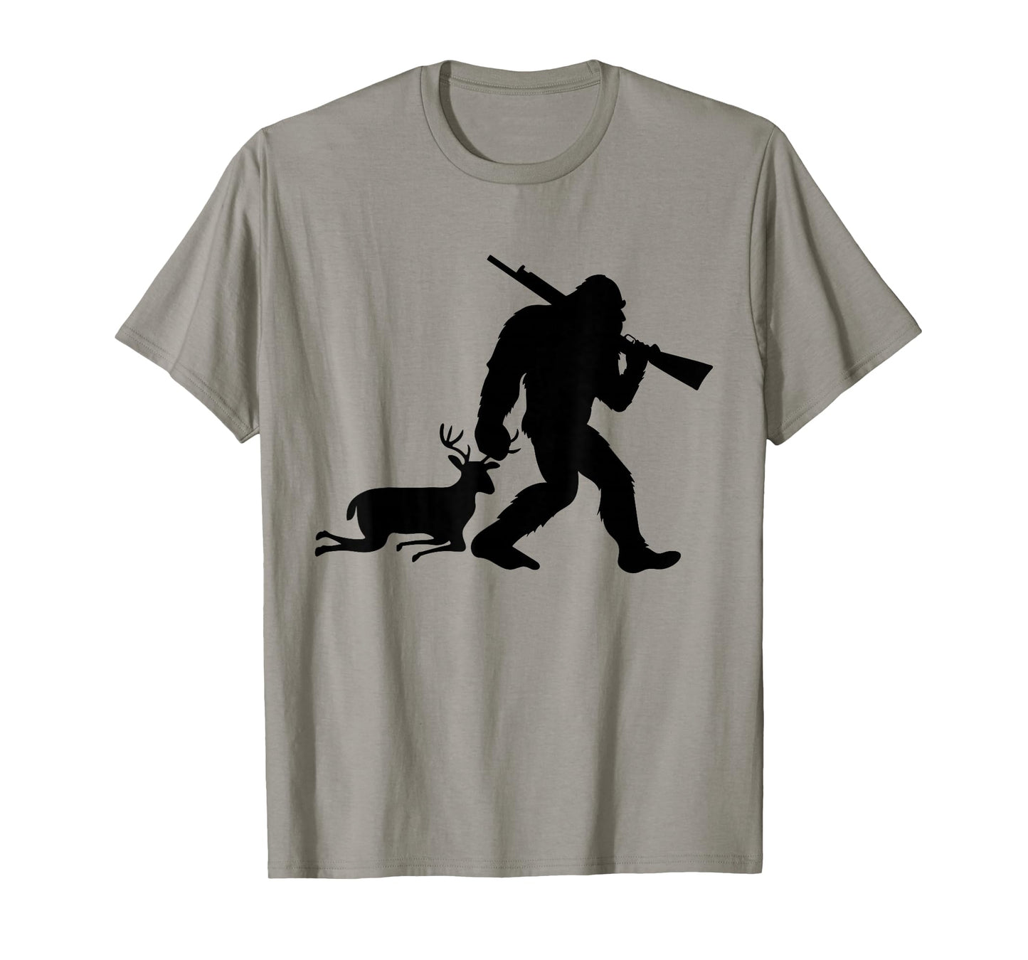 Funny Bigfoot Deer Hunting Sasquatch Dad Men Wildlife Hunter T-Shirt