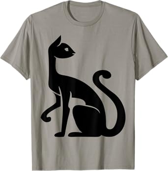 FUN CAT TEE. ANIMAL KITTEN PET. BLACK CAT. FELINE, EGYPTIAN T-Shirt