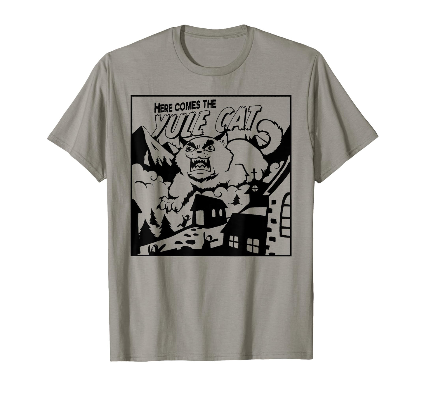 Yule Cat T-Shirt for Men Women